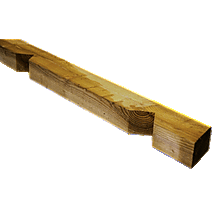 Notched Timber Fence Posts