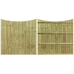 Tanalised Bow Featheredge Fence Panels