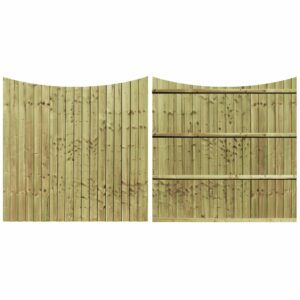 Tanalised Bow Featheredge Fence Panels