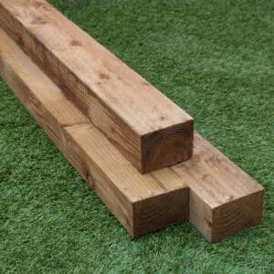 4x3 Brown Fence Post Timber AP