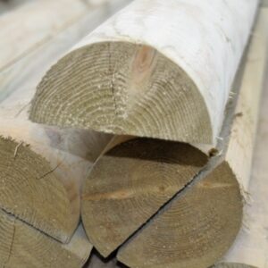 3.6m x 100mm Machined Half Round