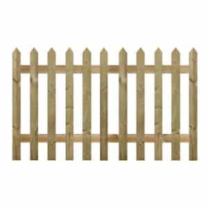 pointed picket fence pressure treated