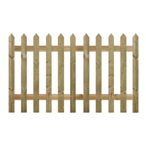 pointed picket fence pressure treated