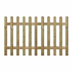 round picket fence pressure treated