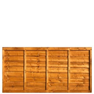 Waney Framed Lap Fence Panel 6x3