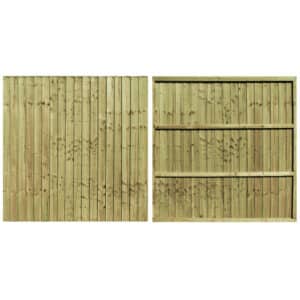 Framed Tanalised Featheredge Fence Panel
