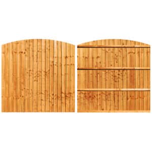 6ft domed featheredge golden