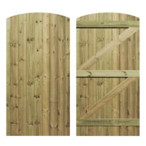 Tanalised Dome Tongue & Groove Entry Gate 3' x 6'