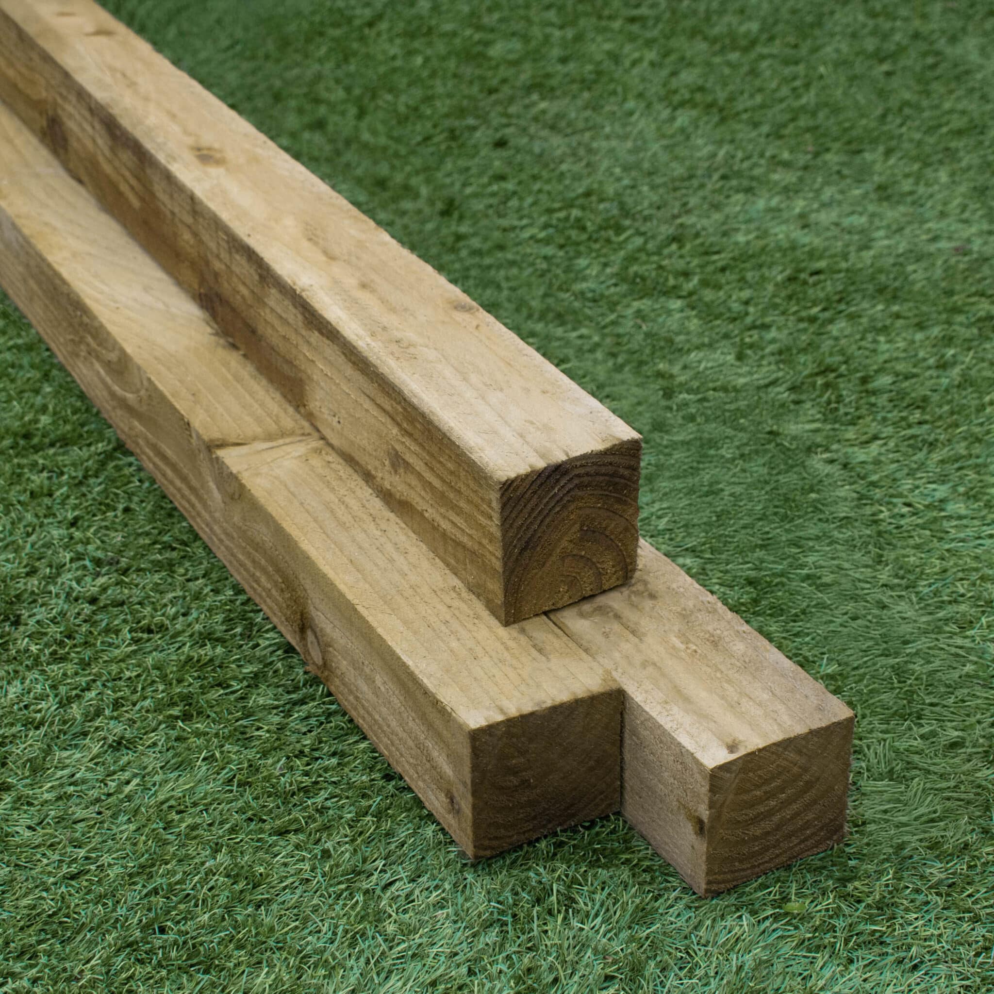 3x3 Green Fence Post Timber AP