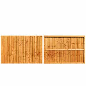 Framed Featheredge Fence Panel (6' Wide x 4' High)
