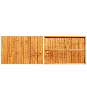 Framed Featheredge Fence Panel (6' Wide x 4' High)