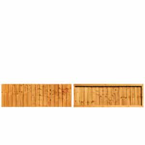 Framed Featheredge Fence Panel (6' Wide x 2' High)