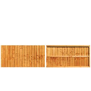 Framed Featheredge Fence Panel (6' Wide x 3' High)