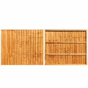 Framed Featheredge Fence Panel (6' Wide x 5' High)