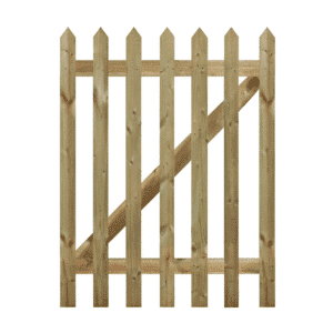 Pointed top picket gate 4x3
