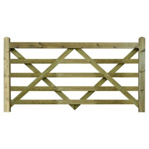 5 Bar Wooden Field Gate